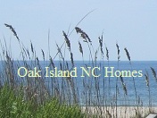 beach and sea oats at Oak Island NC